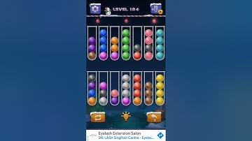 Color Ball Sort Puzzle Level 184 Solution