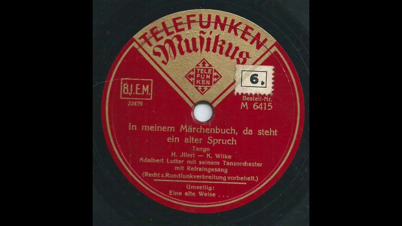 In Meinem Märchenbuch, Da Steht Ein Alter Spruch - YouTube