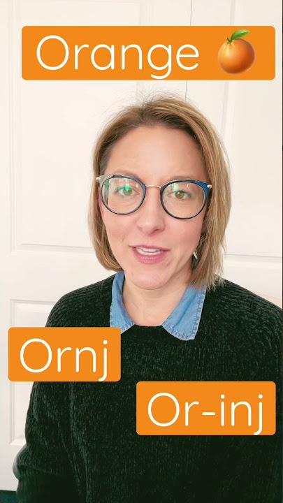How to Pronounce 🍊 ORANGE 🍊 - #SHORTS Quick English Pronunciation Mini Lesson