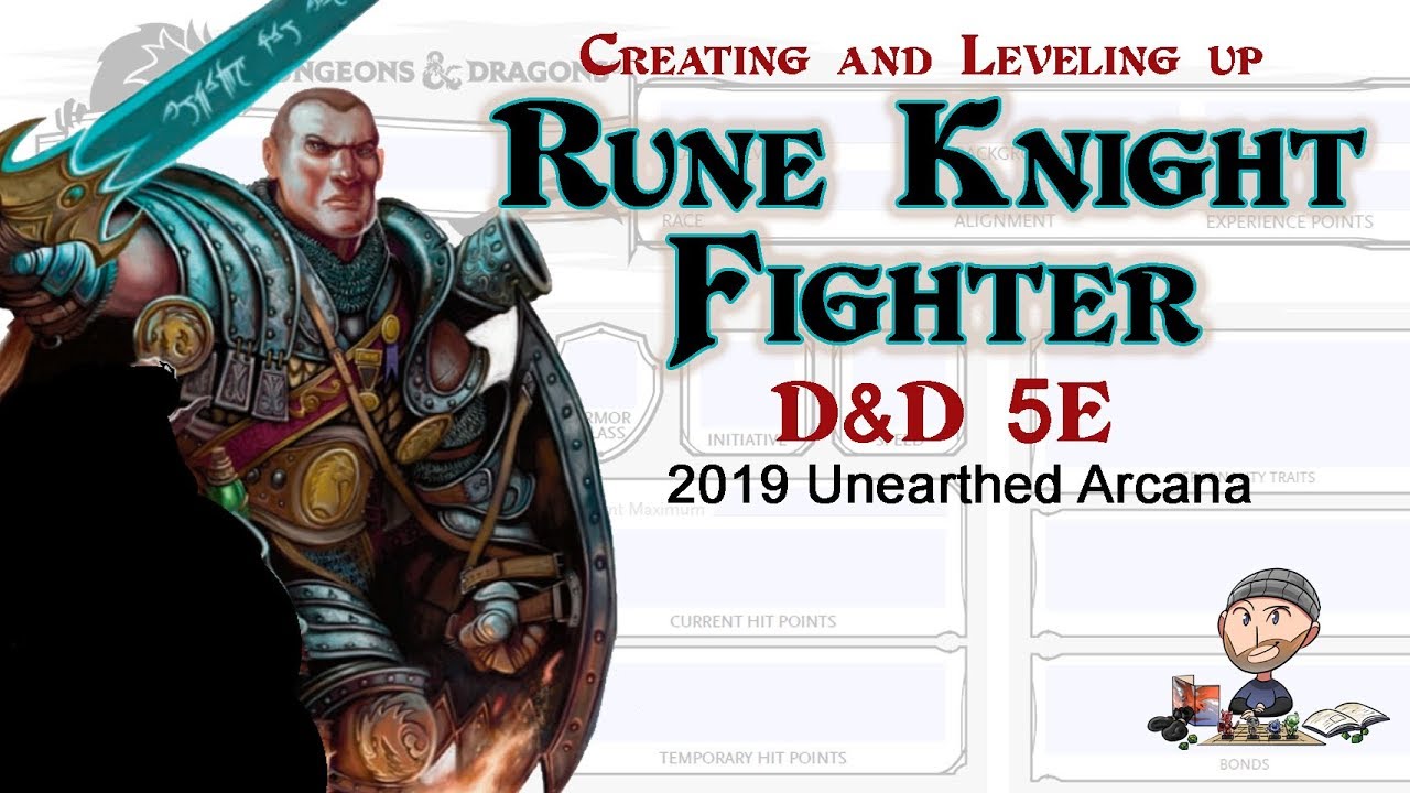 D D 5e Rune Knight Fighter Build 2019 Unearthed Arcana Wally Dm