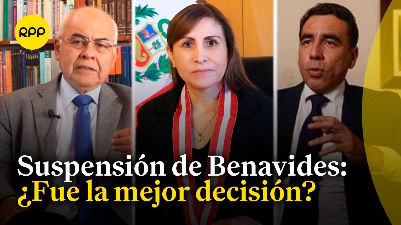 Suspensión del cargo de Patricia Benavides genera controversia en abogados constitucionalistas