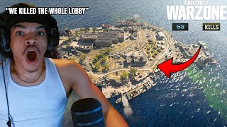 WE TOOK OUT THE WHOLE LOBBY!!! *53 KILLS* (Warzone Rebirth Island)