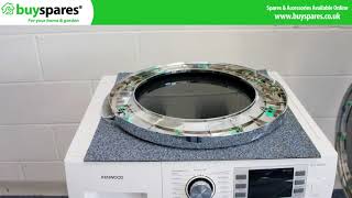 How to Replace the Outer Door Frame on a Kenwood Washing Machine