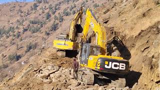 #jcb #dangerousroad #hillcutting #excavator #scrib my channel sport Mee please