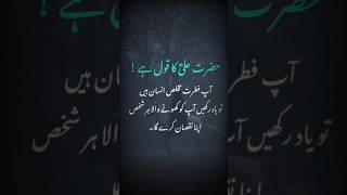Hazrat Ali Ra Ka Qoul Hai
