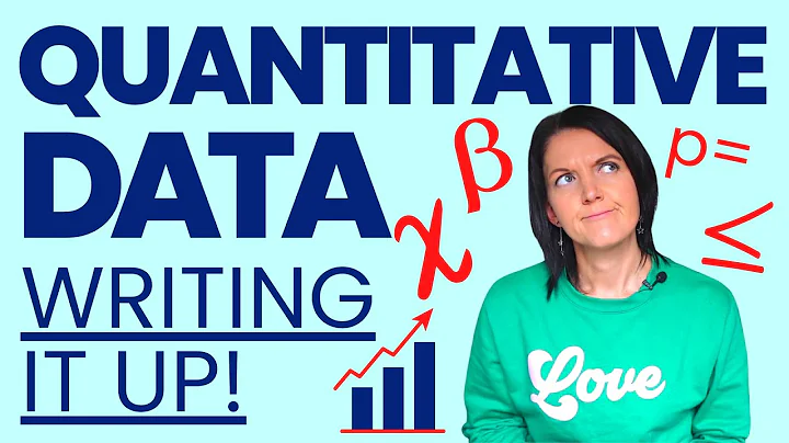 Quantitative research data | 6 tips for writing up your thesis findings chapter