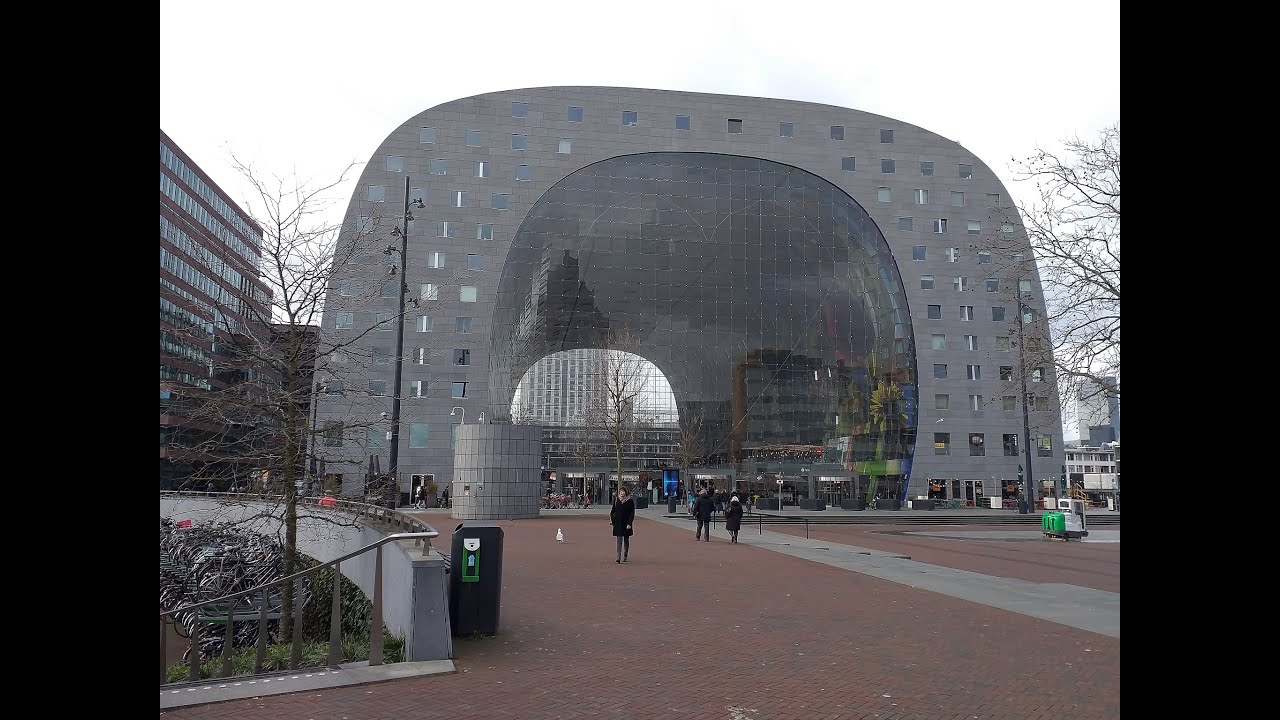 Rotterdam City tour | Walking from Rotterdam Central Station to Markthal