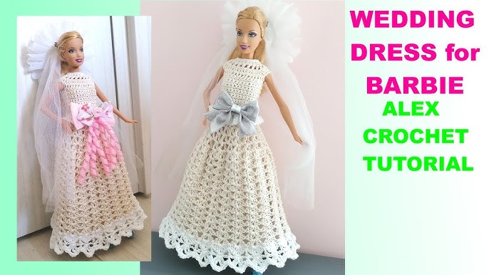 Como No Tempo da Vovó: ROUPAS PARA BARBIE DE CROCHÊ  Barbie crochet gown,  Crochet doll clothes, Crochet doll dress