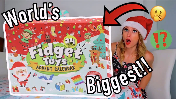 UNBOXING THE WORLD'S BIGGEST MYSTERY *FIDGET* ADVENT CALENDAR!!😱🎁⁉️ (24 MYSTERY BOXES...😦🎁)