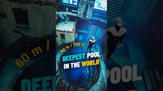 World's Deepest Pool: Unbelievable Depths Deep Dive Dubai! #Shorts