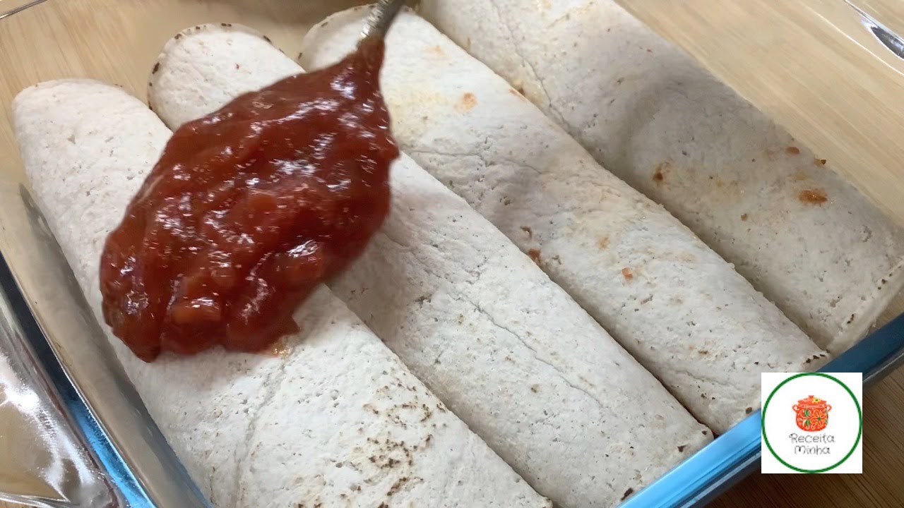 Enchiladas Mexicanas Receita com Frango e Molho de Tomate YouTube