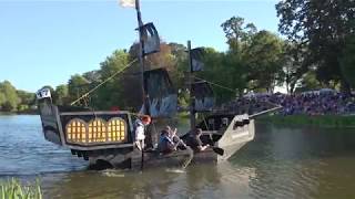 Dick Hannah Longview Collision Center Entry in the 2018 Longview Cardboard Boat Regatta