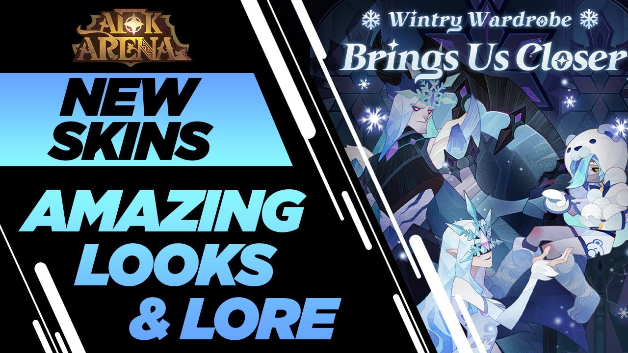 AFK Arena - NEW Wintry Wardrobe Skins & Lore - YouTube