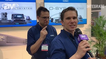 Integrate 2019: QSC Unveils NV Series of Video Endpoints, Part of Q-SYS, on the Tag Stand