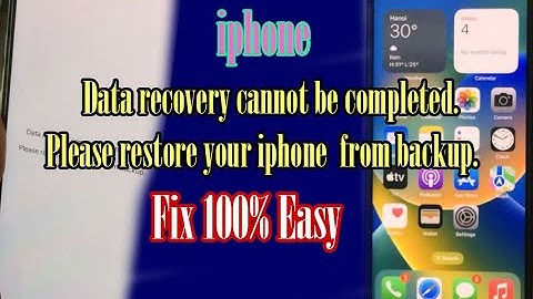 iphone "Data recovery cannot be completed. Please restore your iphone from backup" Fix 100% easy