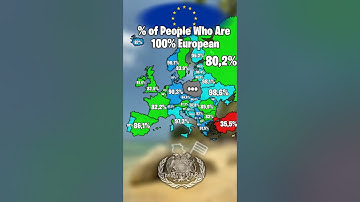 Percentage of People Who Are 100% European #geography #europe #map #maps #mapping #mapper #country