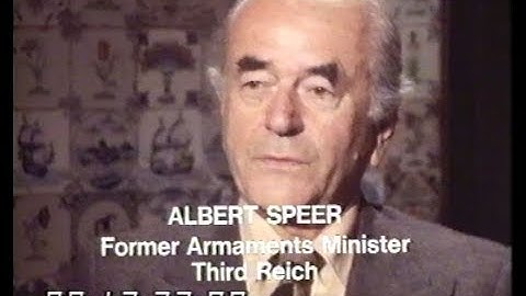 Albert Speer interview | Rudolf Hess | World War 2 | Prisoner No 7 | This Week | 1975
