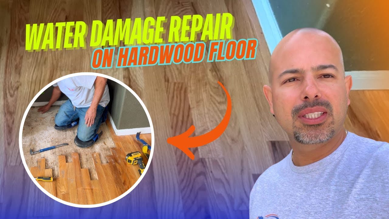 Water Damage Repair on Hardwood Floor