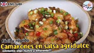 Camarones rebozados en salsa agridulce ?