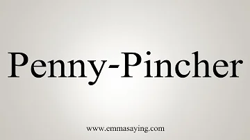 What does Penny Pincher mean?