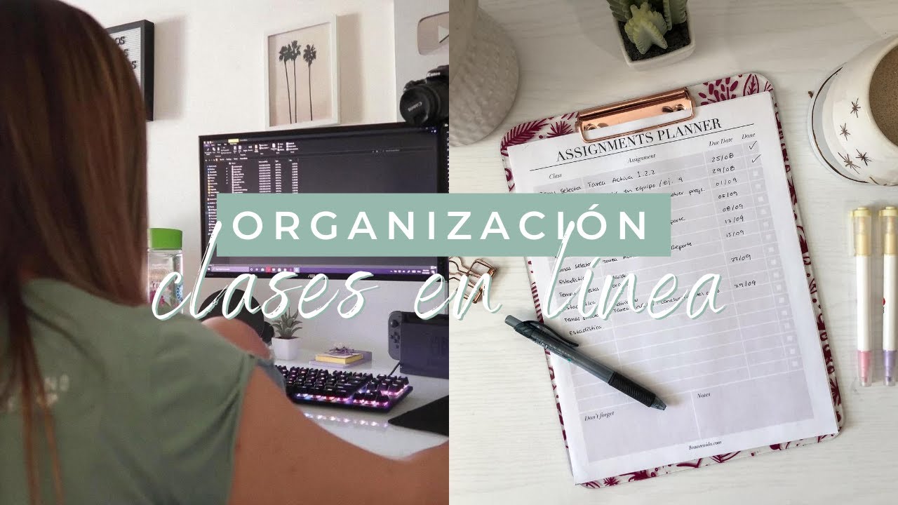 Organizándome para clases en línea | VLOG