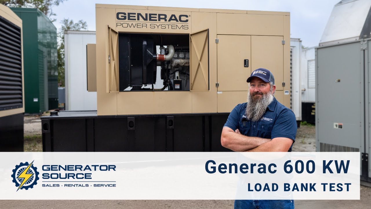 Load Bank Testing a 600kW Generac Diesel Generator | 31-Point Inspection | Generator Source