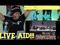 First Reaction to "Rock Music" Queen (Live at Live Aid 1985/07/13)