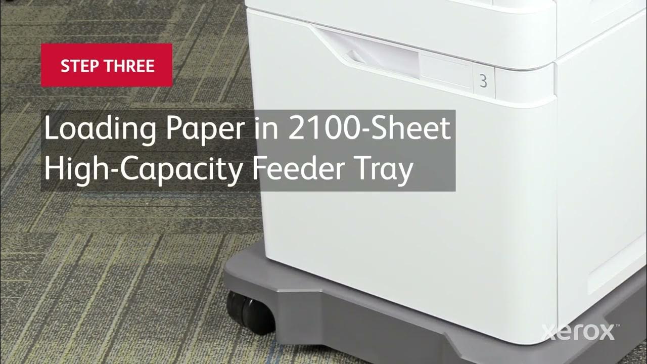 Xerox® VersaLink® B625 Multifunction Printer Loading Paper YouTube