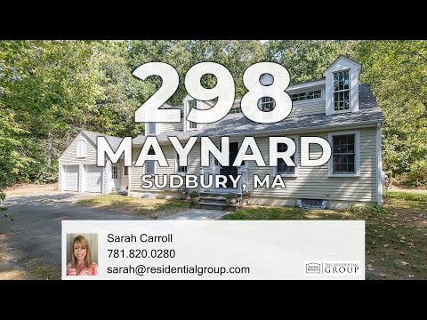 298 Maynard Road, Sudbury, MA home video tour