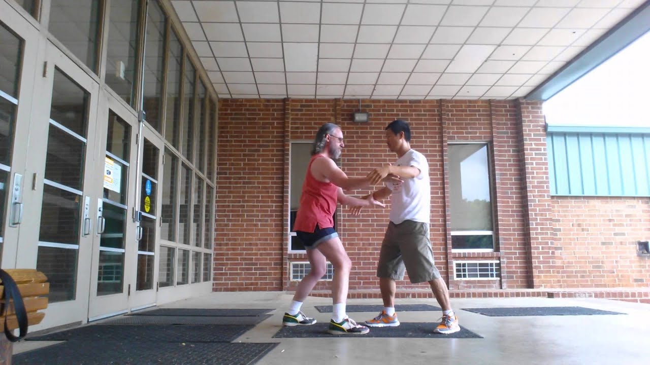 Push Hand Action Push hand with Dan June 2013 - YouTube