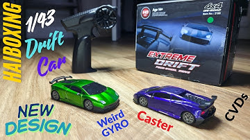 Haiboxing 1/43 RC Drift Car *Unbox, Teardown, Test Drive* New Design, Caster, CVDs, Different Gyro..