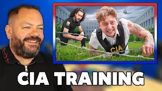 I Trained with a CIA Spy for 24 Hours REACTION | OFFICE BLOKES REACT!!