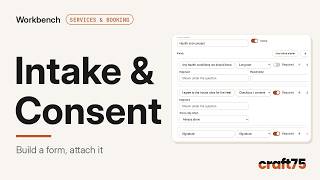 Intake and Consent Forms: Build One, Attach It | Services & Booking