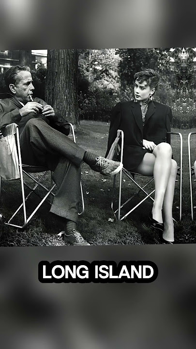 Audrey Hepburn and Humphrey Bogart were caught on camera during a break from shooting “Sabrina