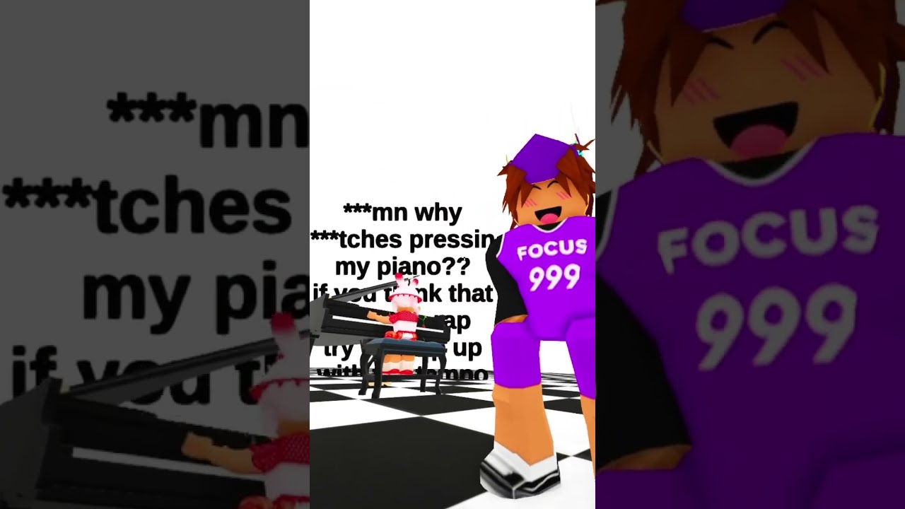 PIANO TILES TREND WITH Focuswrldd Roblox Robloxedit