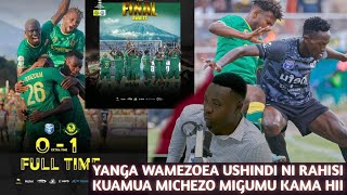 🚨 uchambuzi wasafiFM:IHEFU(0-1)YANGA Hans ACHAMBUA KIUFUNDI YANGA kupata tabu mbinu za GAMONDI hizi
