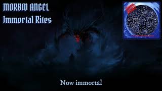 Morbid Angel - Immortal Rites (lyrics on screen)