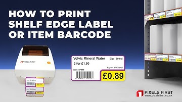 Shelf Edge Labels & Item Barcode Printing in Pixelsfirst Retail Software Tutorial