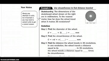 11.4 Circumference and Arc Length