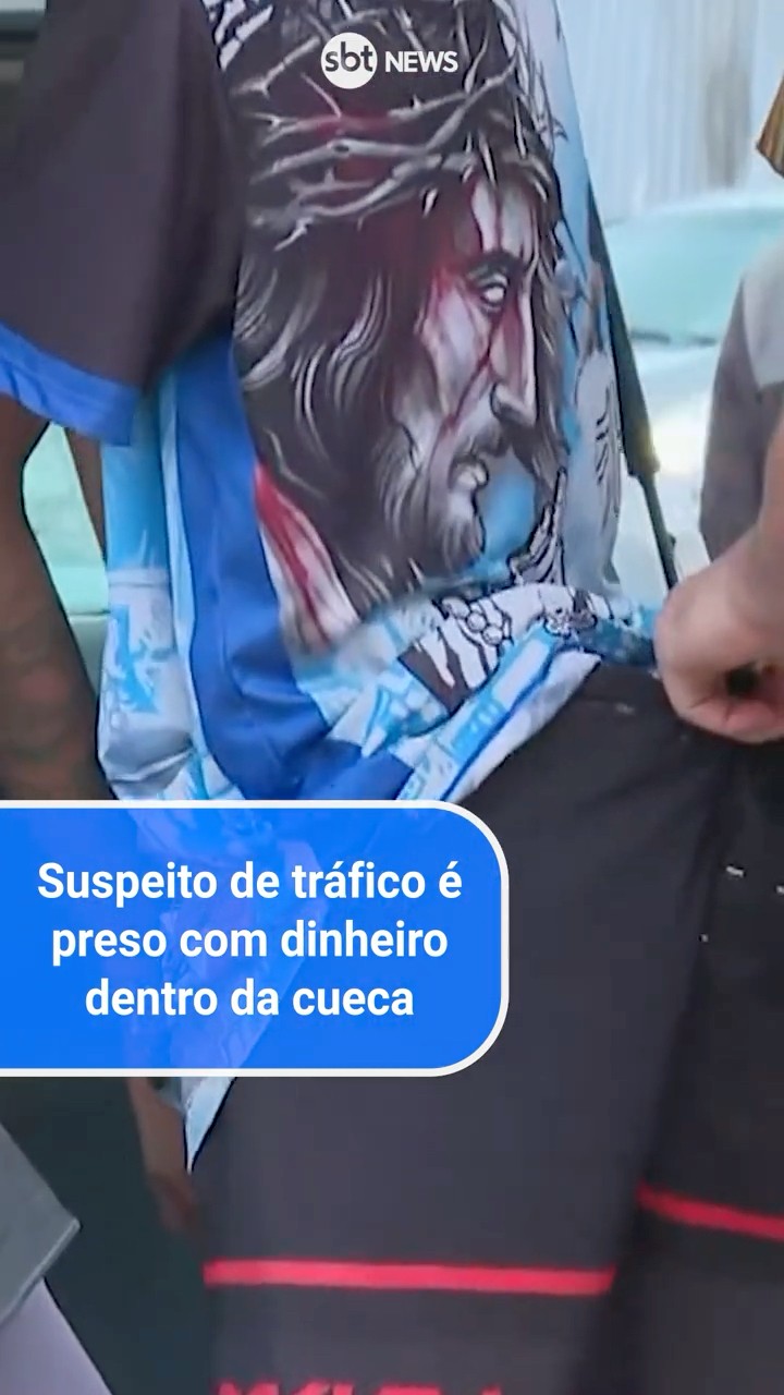 SP: Suspeito de tráfico é preso com dinheiro na cueca