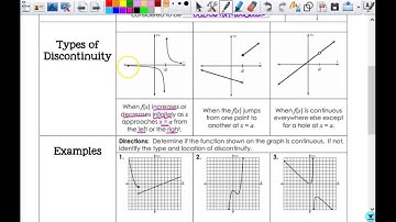Continuity & End Behavior (& MPACS) 1PPC1819