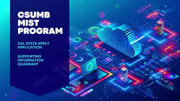 Supporting Information Quadrant on Cal State Apply - CSU Monterey Bay MIST Program | Spring 2024