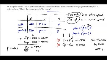 8.4 Rational Equations:   Upstream, Downstream, Current, and Work Applications