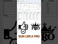 Use this trick to SUM like a Pro in Excel #excel #excelhacks #exceltips