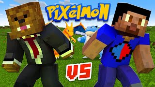 PIXELMON SAFARI BATTLE VS JEROMEASF (Minecraft Pokemon Mod)