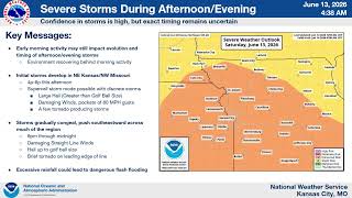 13 JUNE 2026 - 4:30 AM CDT - SEVERE VIDEO BRIEFING