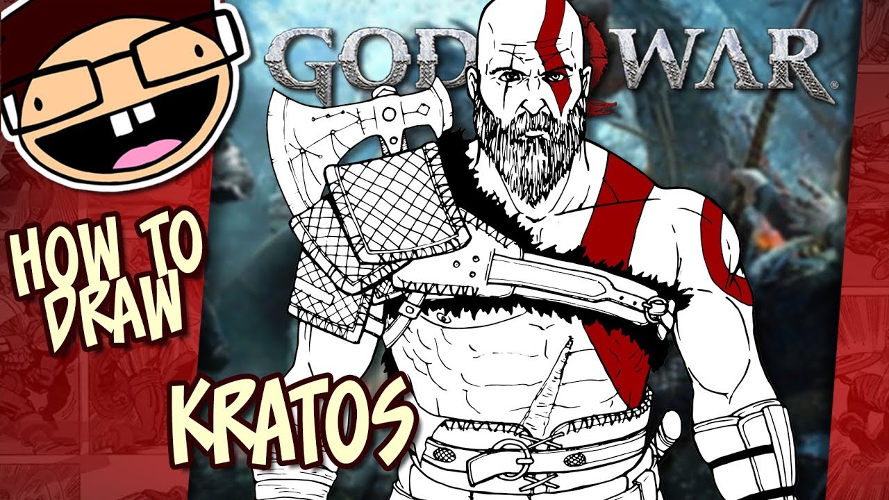 god of war 3 kratos drawing