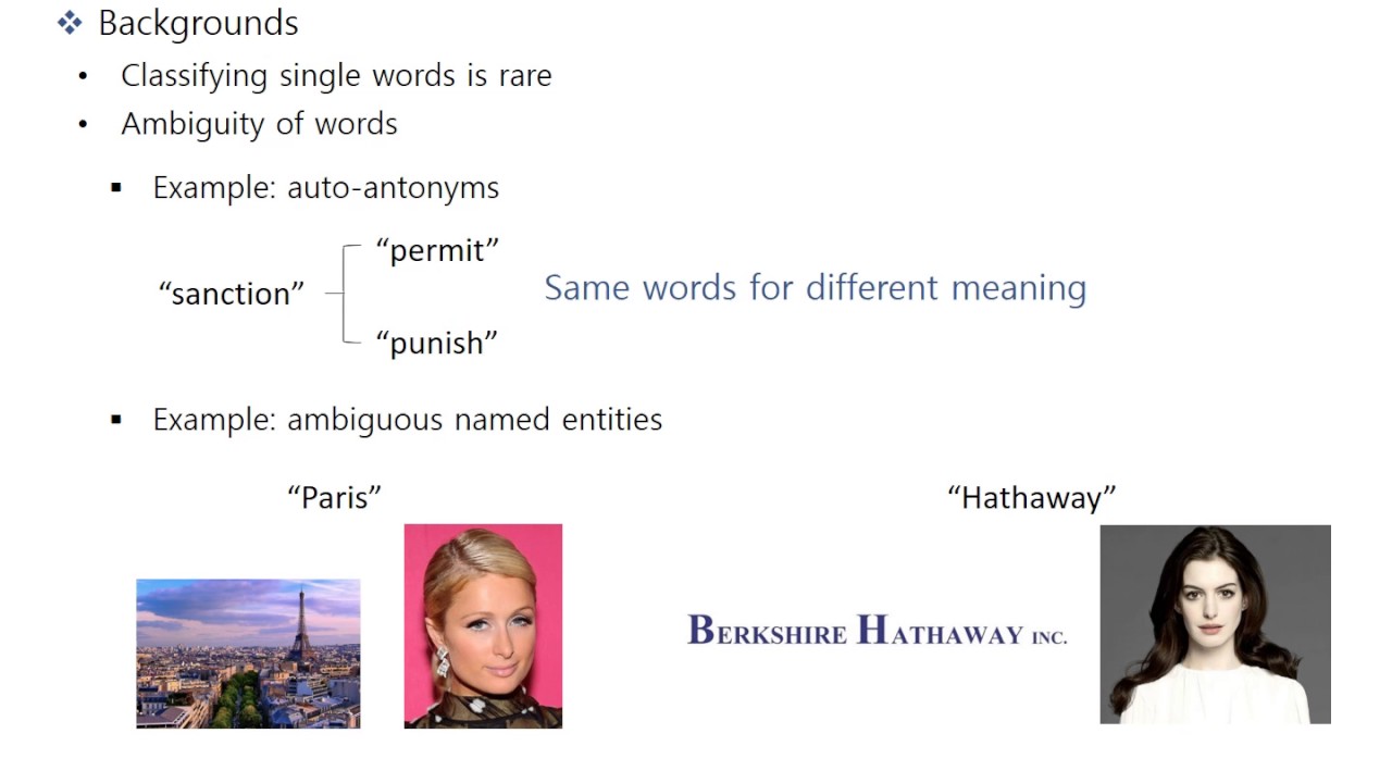 [CS224d] 4. Word window classification and neural network - 조수현 - YouTube
