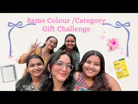 Same Colour/Category Gift Challenge | Vlog With Friends | Girls Meet Up | College Friends 