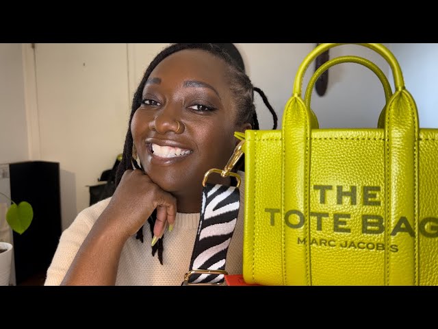 Marc Jacobs The Leather Micro Tote Bag in Citronelle - What's In My Bag? 